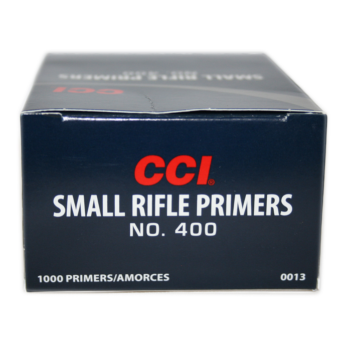 CCI 400 Small Rifle Primers Brick 1000 (10 Trays of 100) #400 - Reloading Supplies at GunBroker.com : 923680100
