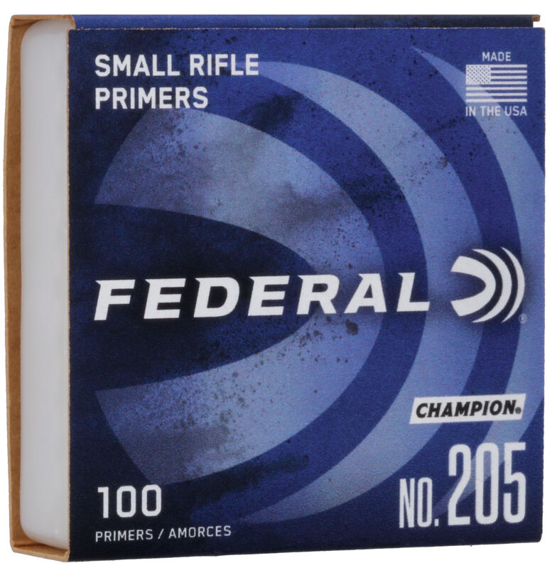 Federal 205 Small Rifle Primers Brick of 1000 (10 Trays of 100) #205-img-0